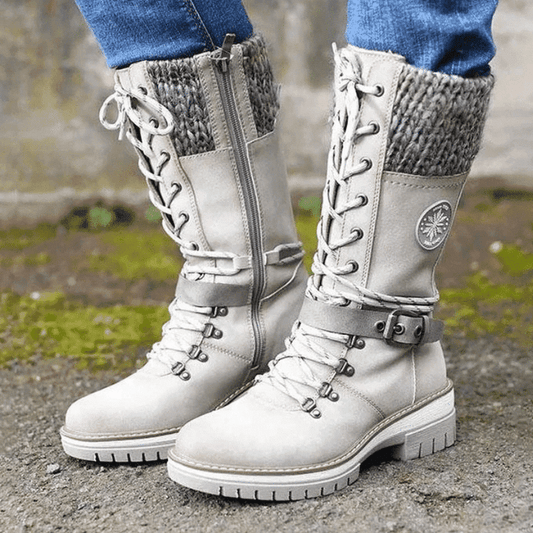 Botas de invierno versátiles con cordones