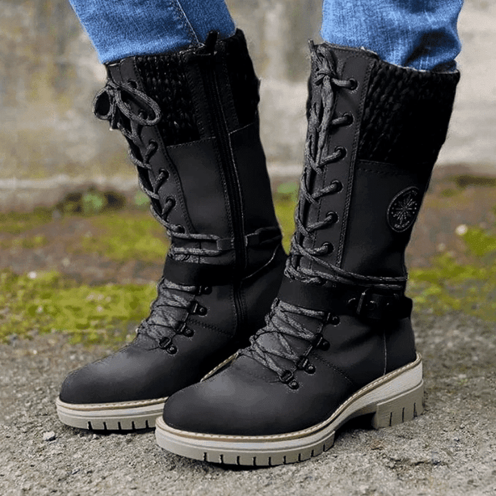 Versatile Lace-Up Winter Boots