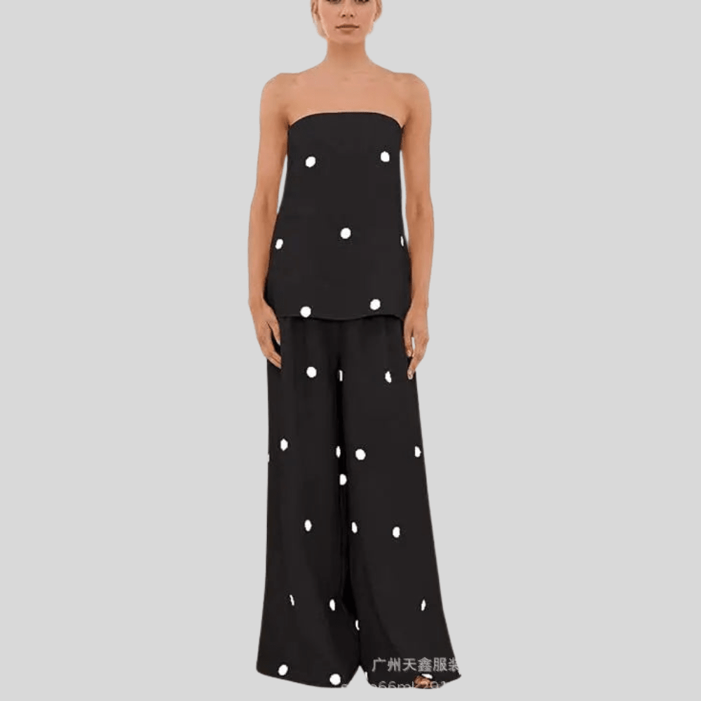 Playful Polka Dot Pants Set