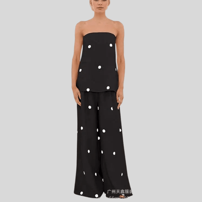 Playful Polka Dot Pants Set