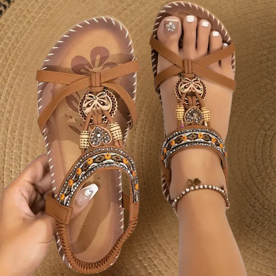 Bohemian T-Strap Summer Sandals