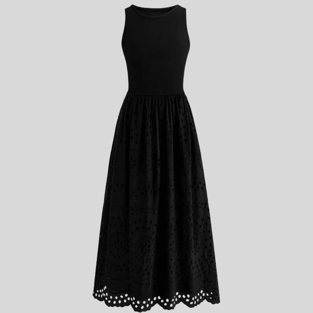Delicate Lace Mesh Suspender Dress