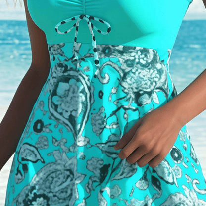 Strap Top Swim Shorts Set