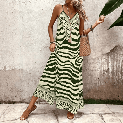 Leopard Slip Maxi Dress