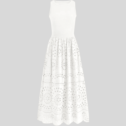 Delicate Lace Mesh Suspender Dress