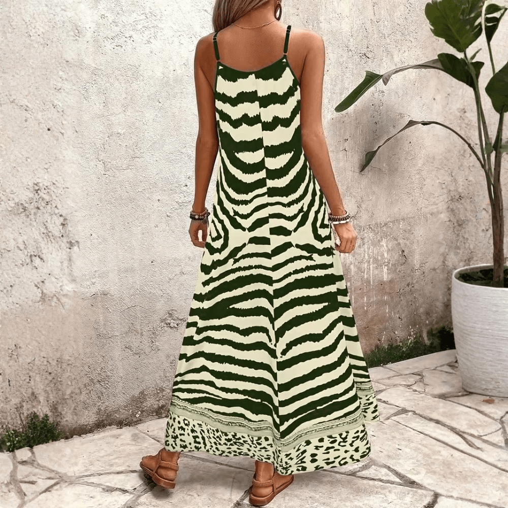 Leopard Slip Maxi Dress