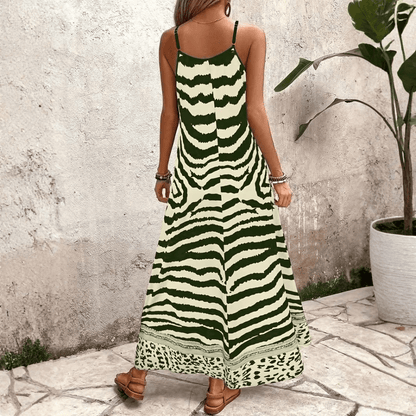 Leopard Slip Maxi Dress