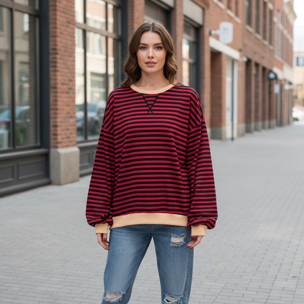 Striped Long Sleeve Top