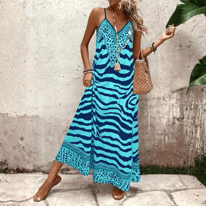 Leopard Slip Maxi Dress