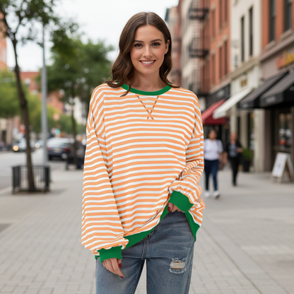 Striped Long Sleeve Top