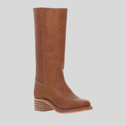 Sleek Leather Knee High Boots