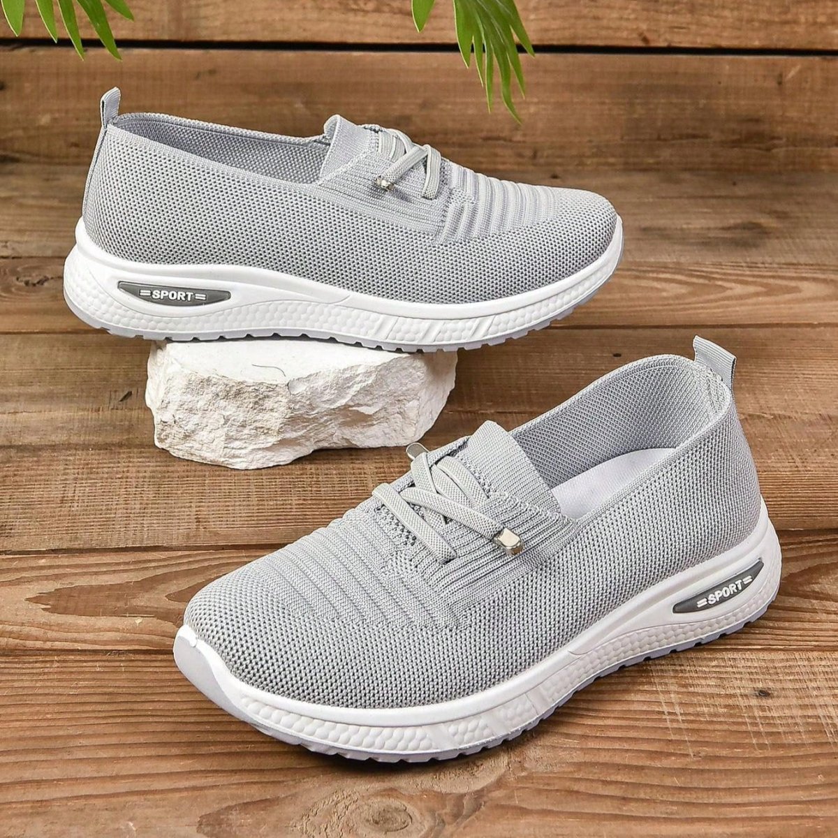 Gepolsterte Mesh Sneakers Slipper