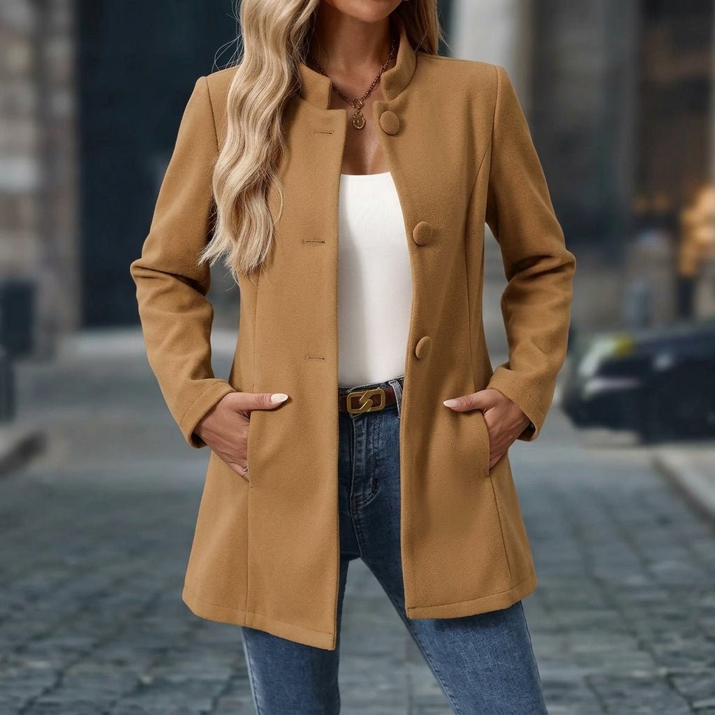 Eleganter, offener, langer, taillierter Blazer