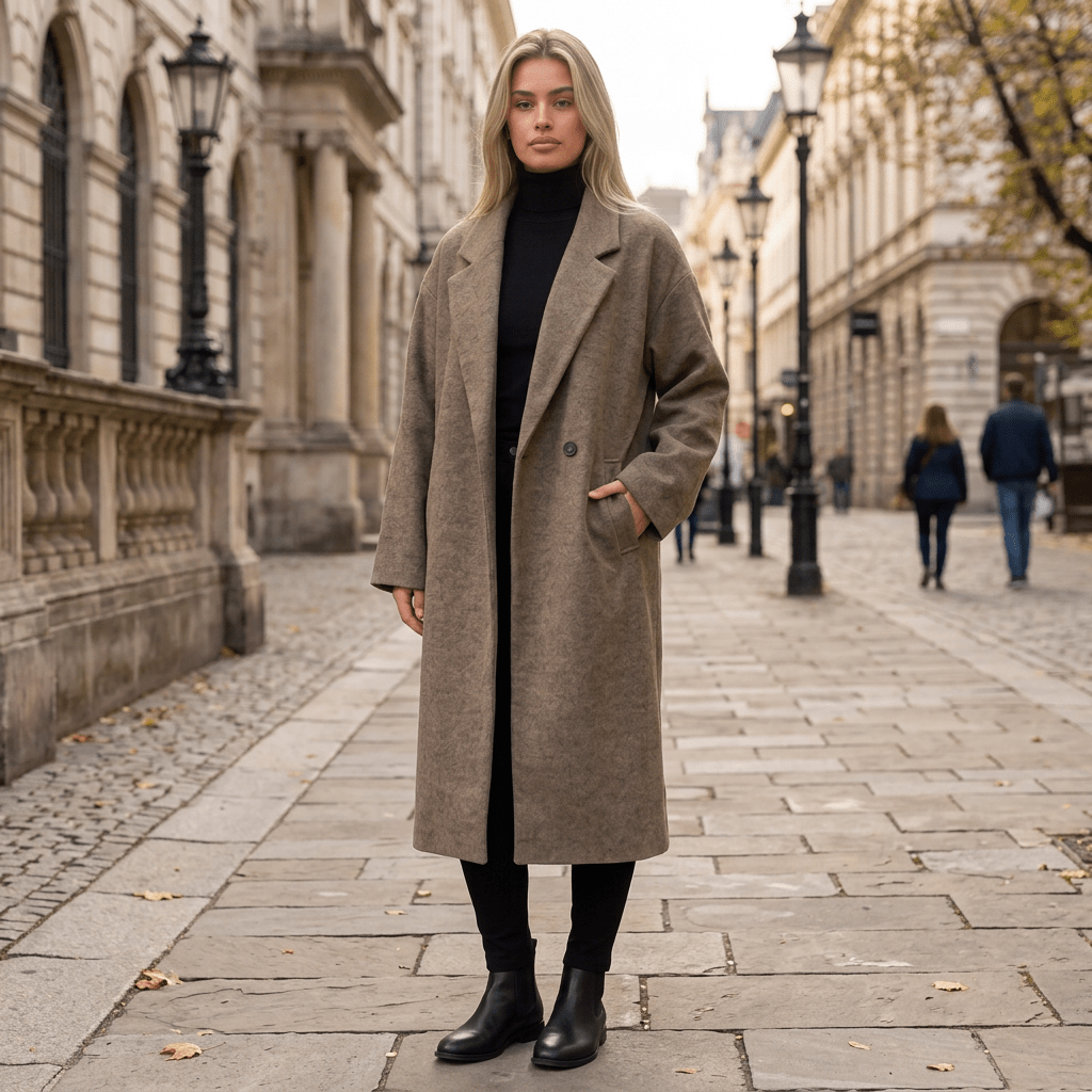 Classic Double-Breasted Trench Coat