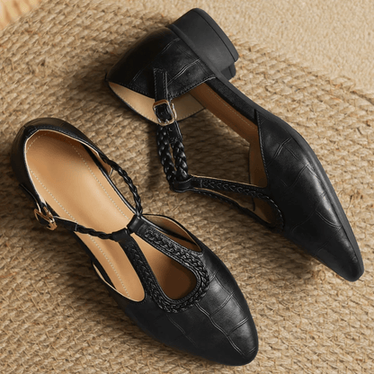 Timeless Elegant T Strap Flats