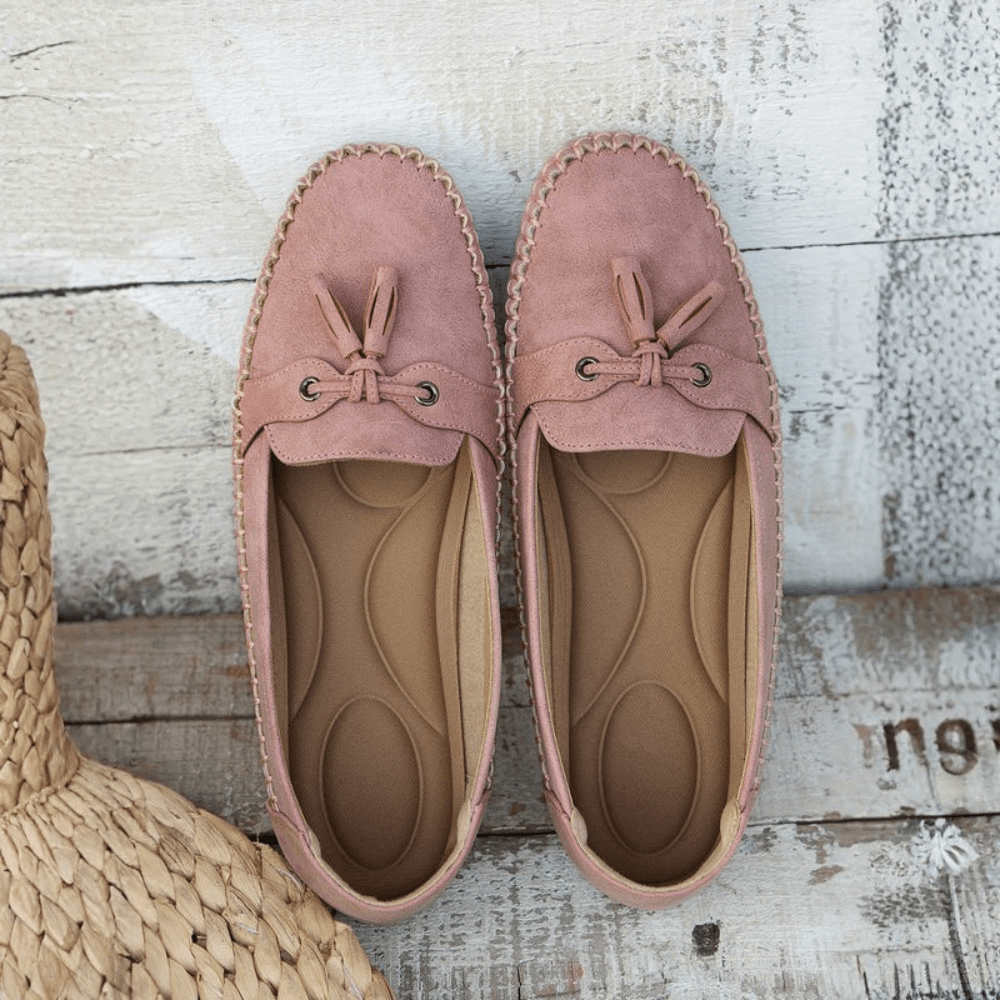 Timeless Leather Bow Loafers