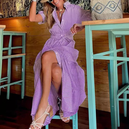 Relaxed Striped Maxi Dress