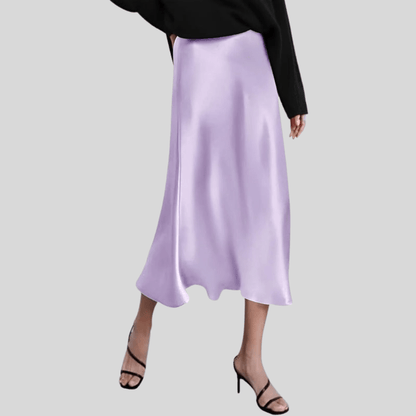 High Waist Fishtail Midi Skirt