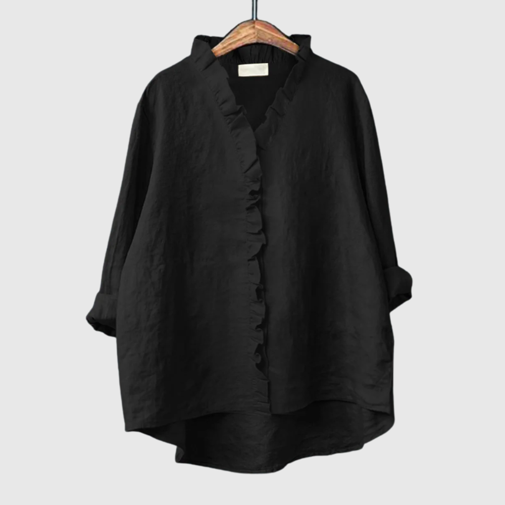 Elegant Ruffled Occasion Style Shirt