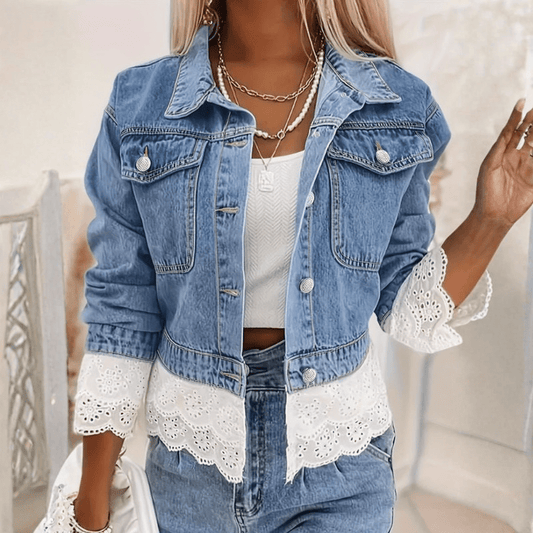 Romantic Lace Denim Jacket