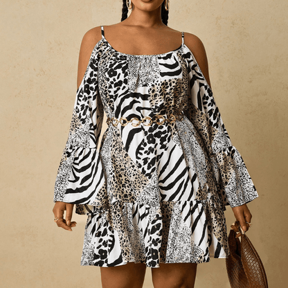 Bold Cold Shoulder Mini Dress
