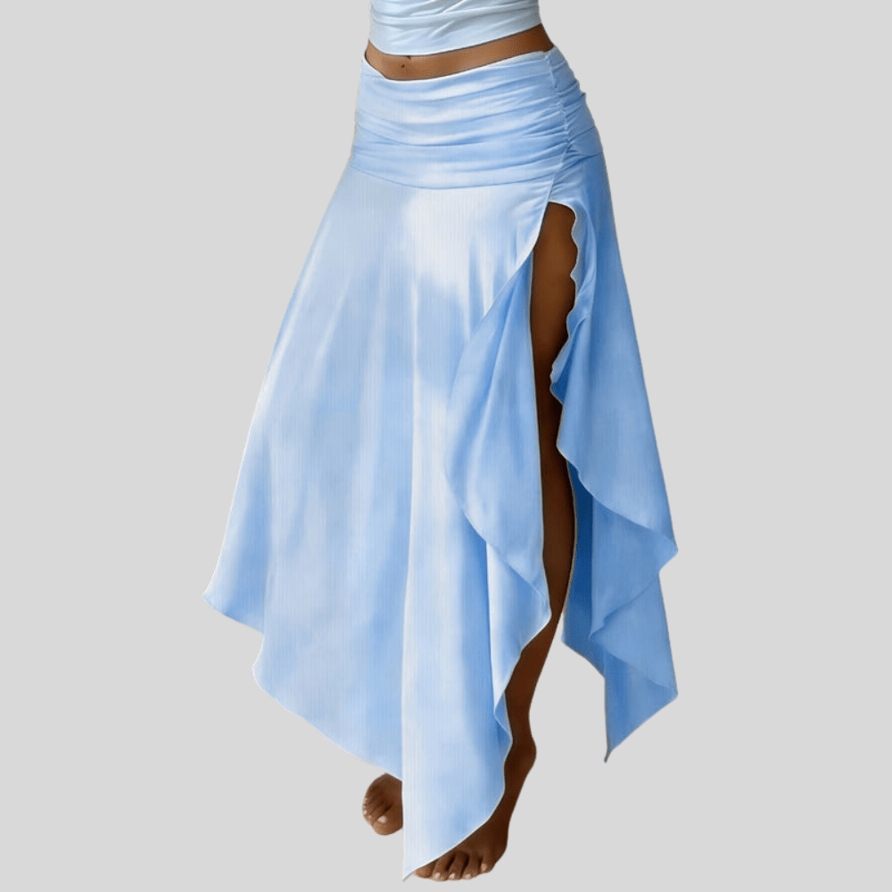 Icy Chiffon Midi Skirt