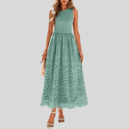 Delicate Lace Mesh Suspender Dress