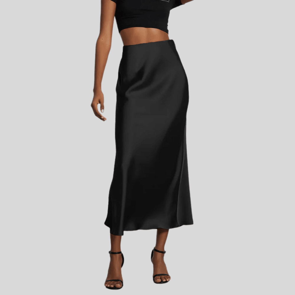 Silky Fishtail Maxi Skirt