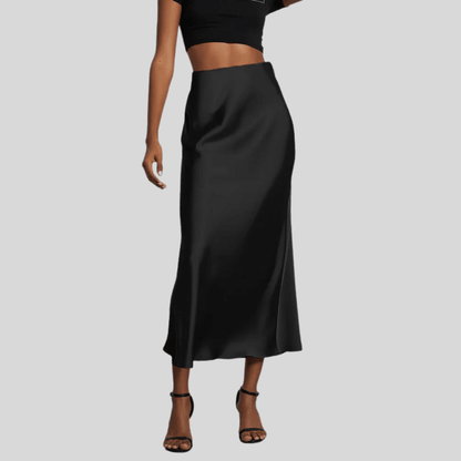 Silky Fishtail Maxi Skirt