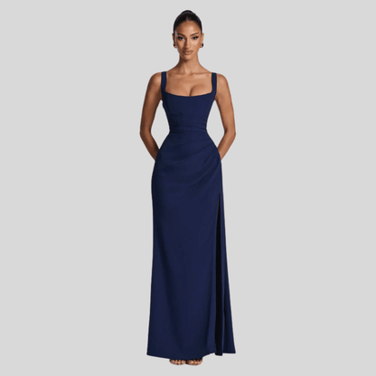 Elegant Flowing Maxi Evening Dress