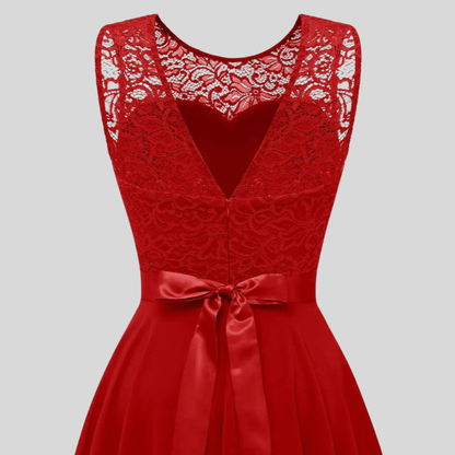 Graceful Chiffon Midi Dress