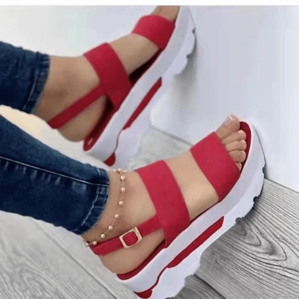 Low Platform Wedge Sandals