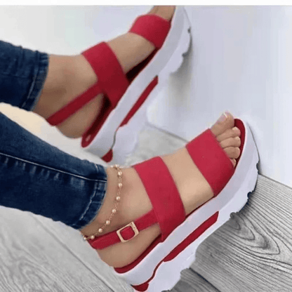 Low Platform Wedge Sandals