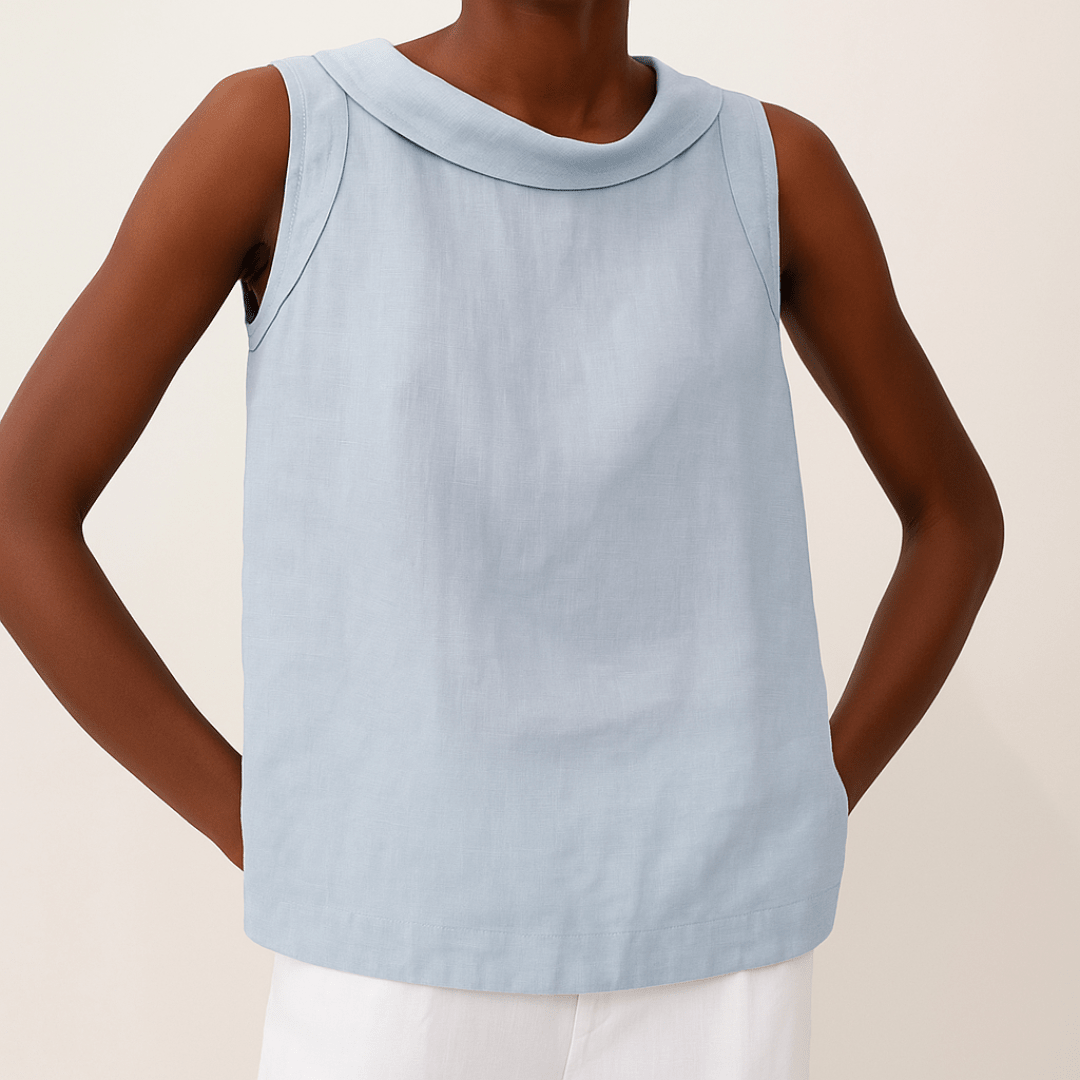 Sleek Top Rolled Collar