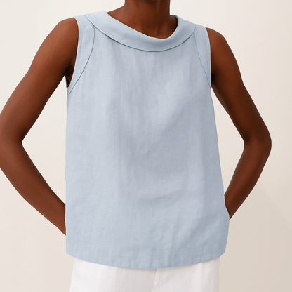 Sleek Top Rolled Collar