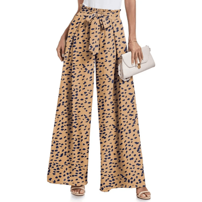 Printed Wide Leg Pants