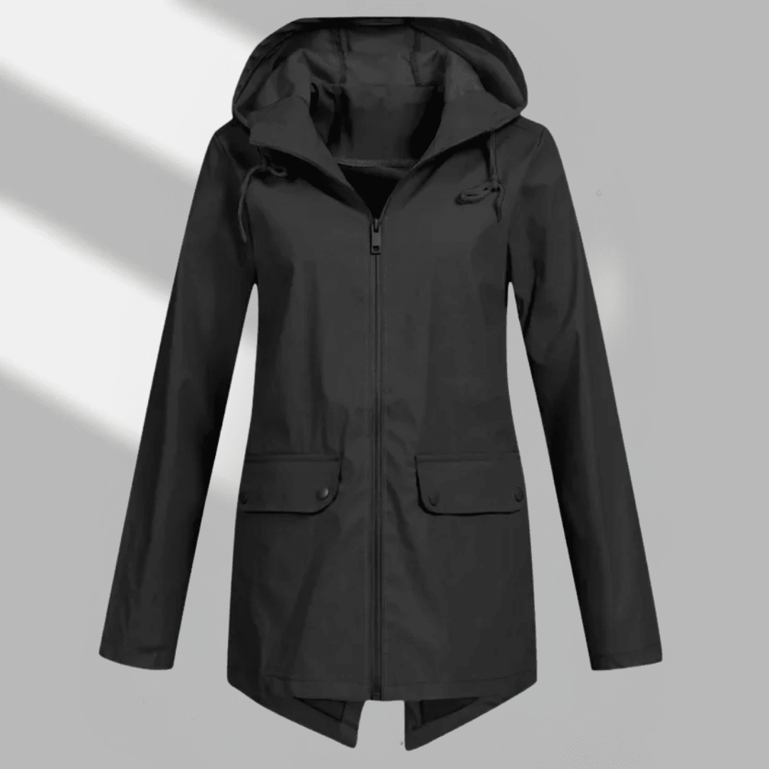 Hooded Longline Zip Utility Coat