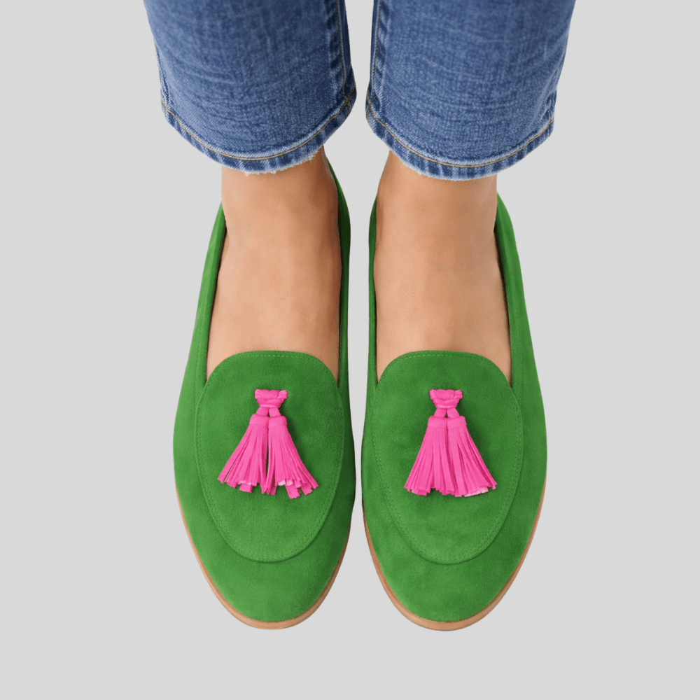 Mutige Lederquasten Loafers