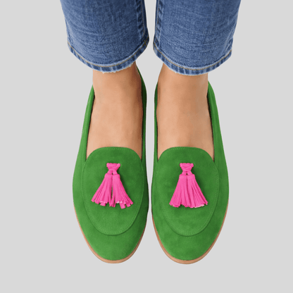 Mutige Lederquasten Loafers