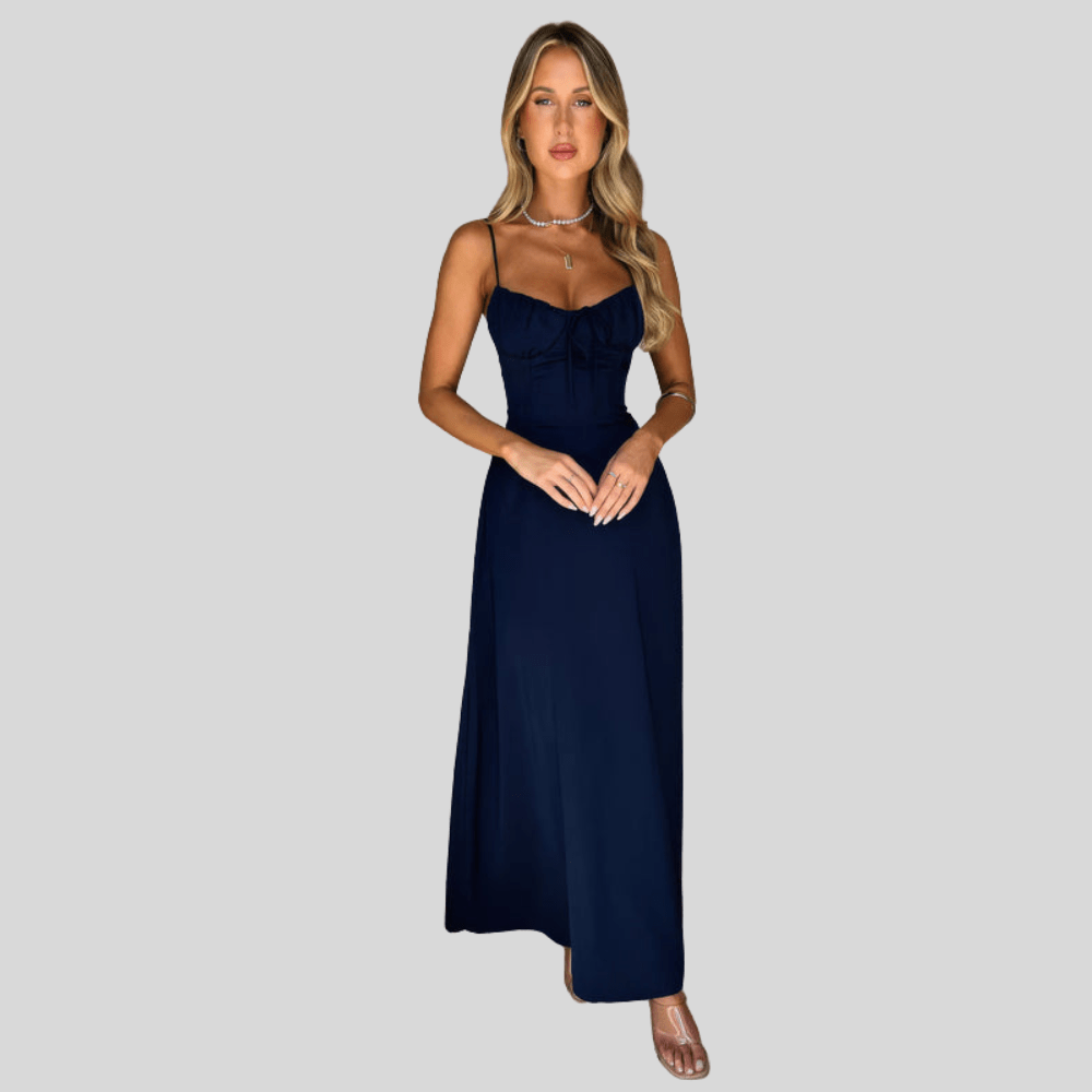 Elegant Flowing Silhouette Maxi Dress