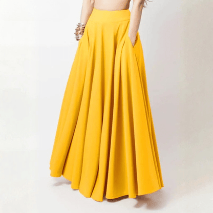Flowing Maxi Skirt High Waist