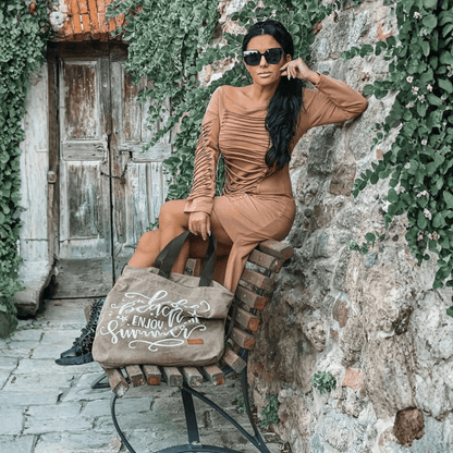Chic Midi Dress Long Sleeve Boat Neck