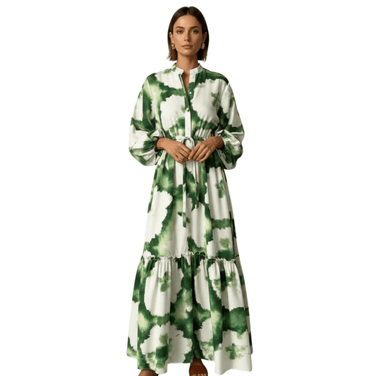 Flowing Printed Maxi Dress