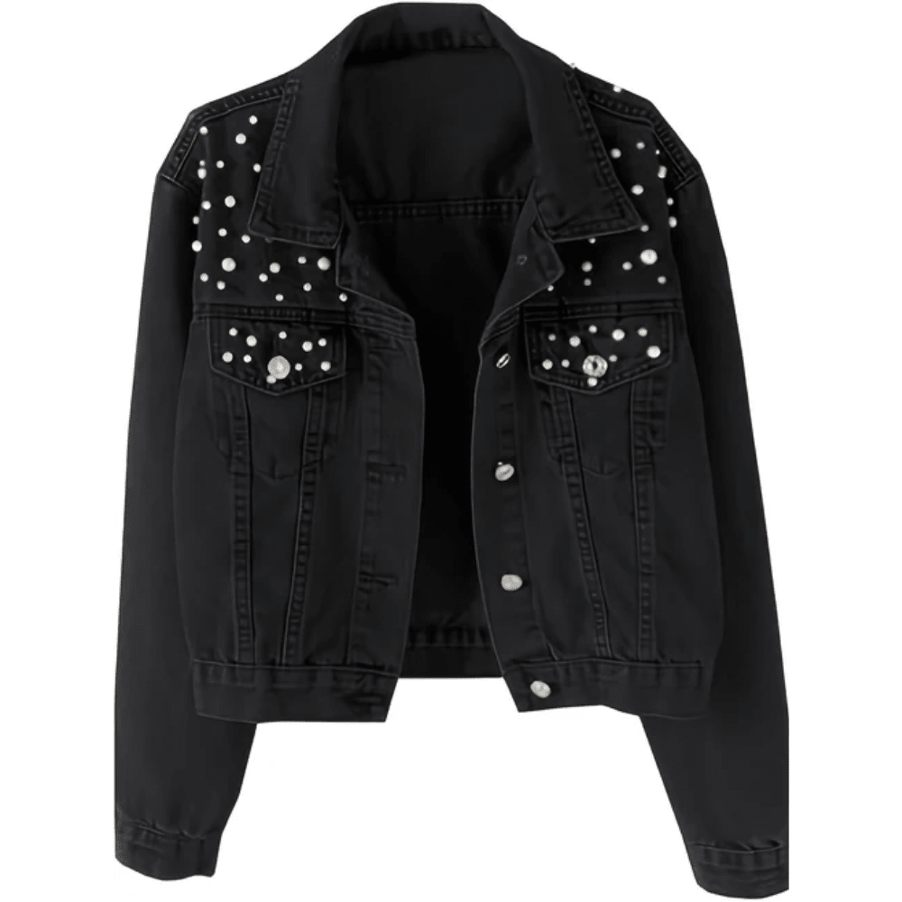 Luxe Denim Pearl Jacket