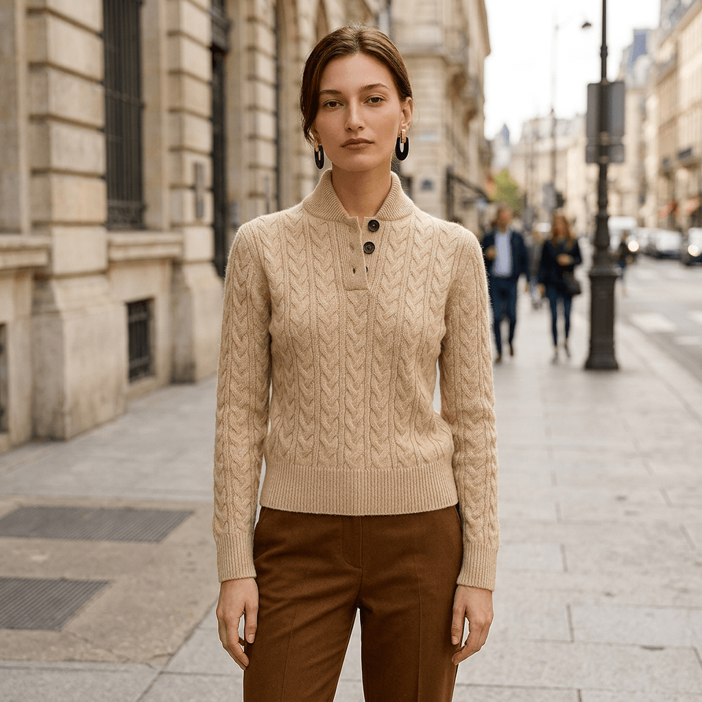 Button-Up Sweater