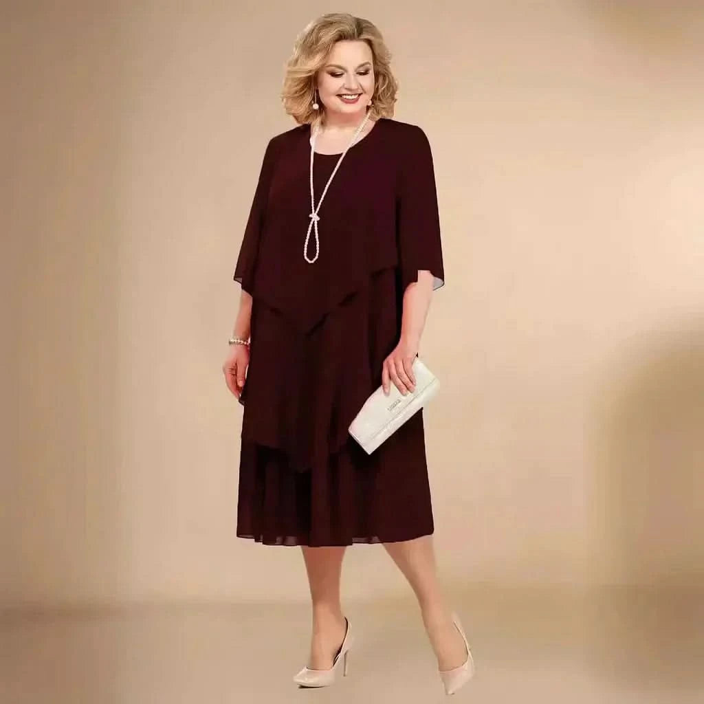 Formelles Midi-Cocktailkleid