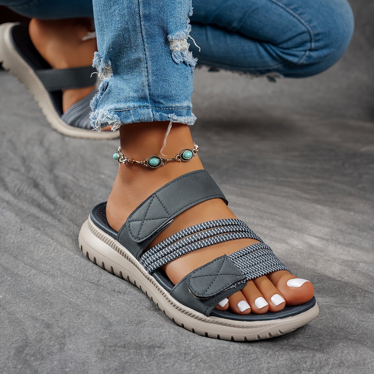 Elastic Strap Comfort Walking Sandals