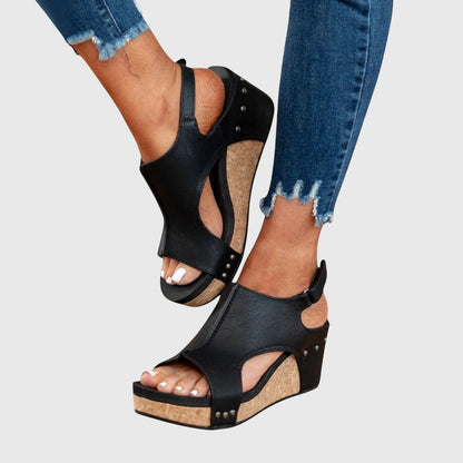 Orthopedic Wedge Buckle Sandals