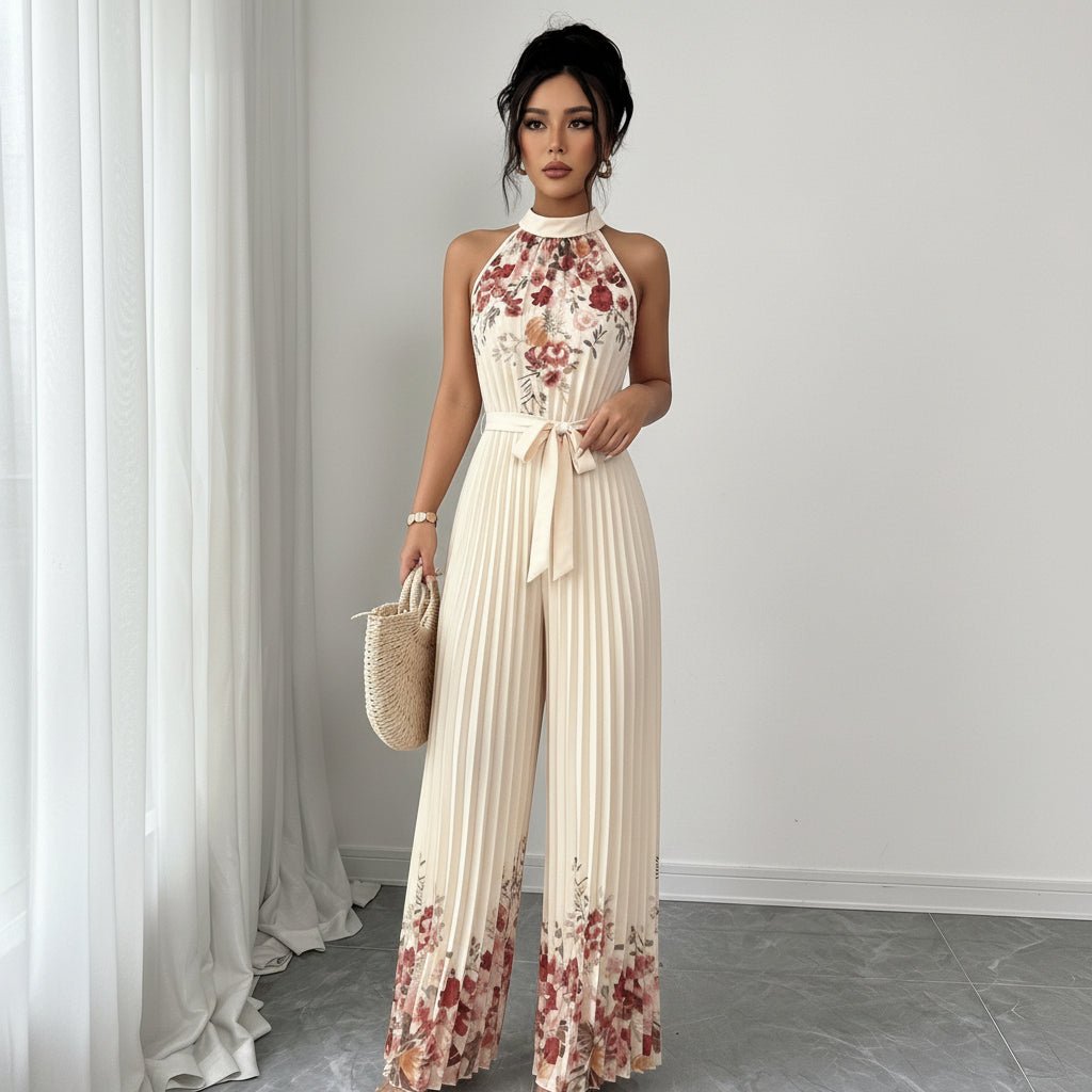 Beach Vacation Wide Leg Jumpsuits