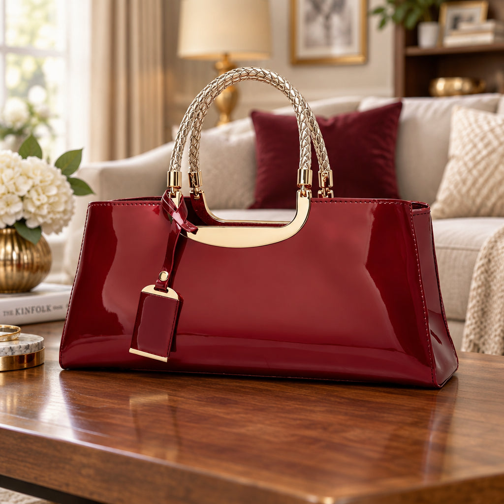 Statement Glossy Handbag
